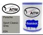 Preview: Porsche, Sport Classic Gray, 63A: 500ml Lackdose, von ATW Autoteile West.